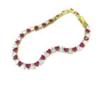 Βραχιόλι Amour Ριβιέρα επιχρυσωμένη από ασήμι 925°