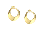 Σκουλαρίκια Nigar gold zirgon hoops κρίκοι από ασήμι 925°