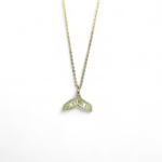 Κολιέ WHALE TAIL από επιχρυσωμένο ασήμι 925°