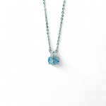 Κολιέ Pave με ζιργκόν από ασήμι 925°