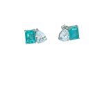 Σκουλαρίκια paraiba tourmaline από ασήμι 925°