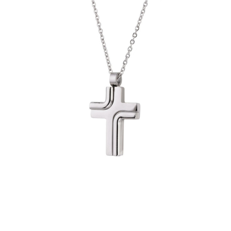 visetti-ανδρικός-σταυρός-από-ατσάλι-51d-kd064s Ατσάλινος ανδρικός σταυρός Visetti 51D-KD064S - Image 1