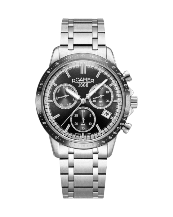 968988-41-85-20_1 Ρολόι ROAMER Mercury Chronograph Silver Stainless Steel Bracelet 968988-41-85-20 - Image 1