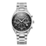 ROAMER Pro Chrono Chronograph Silver Black Stainless Steel Bracelet 993819-41-44-20