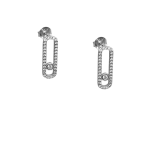 Σκουλαρίκια CHARMS με ζιργκόν από ασήμι 925°