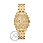 Ρολόι γυναικείο Michael Kors Ritz gold chronograph crystals MK7530