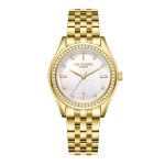 Γυναικείο ρολόι LEE COOPER Gold Stainless Steel Bracelet LC08211.120