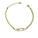 Βραχιόλι γυναικείο gold desire από ασήμι 925°