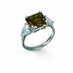 Δαχτυλίδι Olia square από ασήμι 925°