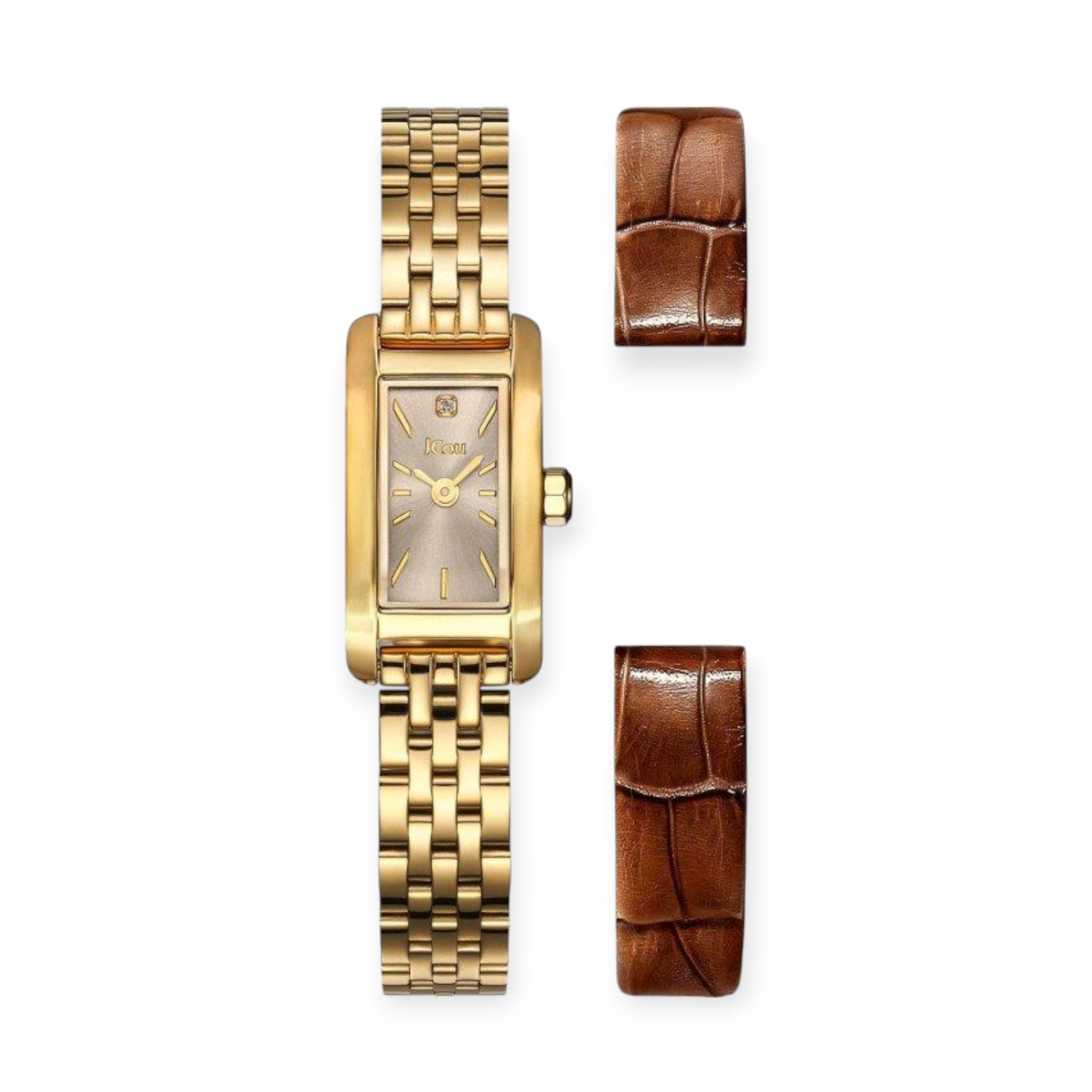 JU19086-2_1 Ρολόι γυναικείο Ρολόι JCOU Ariadne Diamond Stainless Steel Bracelet Limited Edition Gift Set - Image 1