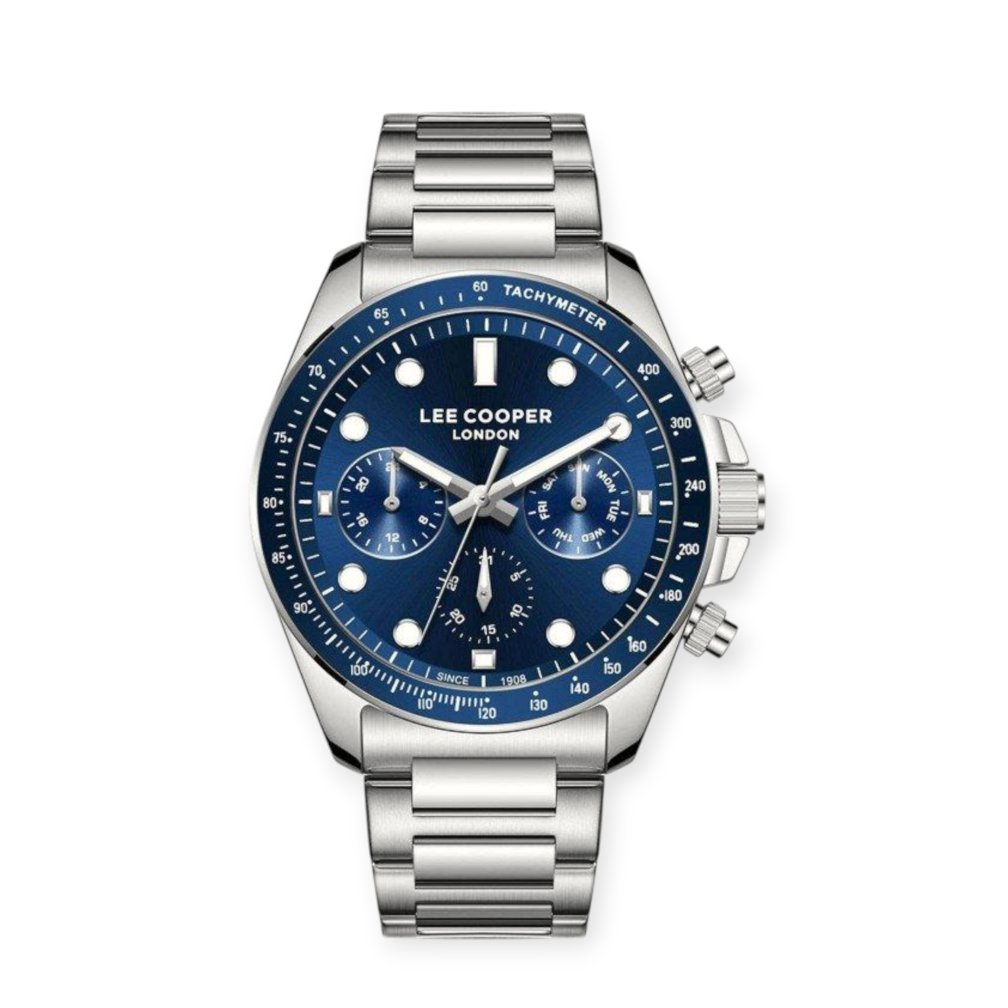 LC08215.390_1 Ανδρικό Ρολόι LEE COOPER Silver Metallic Bracelet LC08215.390 - Image 1