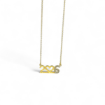 Kολιέ Γούρι 2026 με ζιργκόν από ασήμι 925°