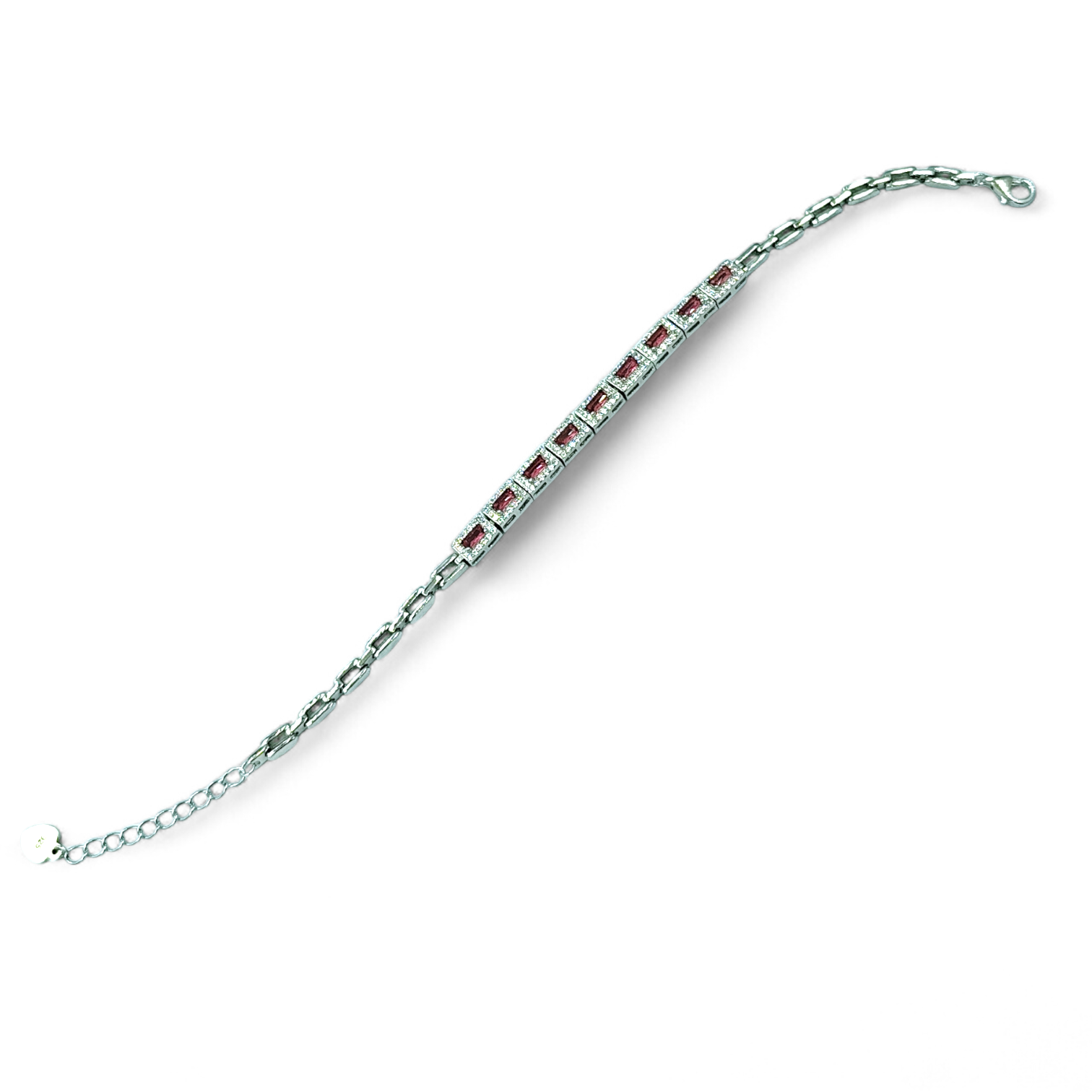 IMG_20251216_101253 Βραχιόλι roze spark από ασήμι 925° με πέτρες ζιργκόν - Image 1