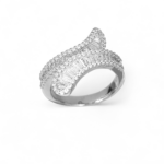 Δαχτυλίδι Eternal Romance με λευκά ζιργκόν σε ασήμι 925°