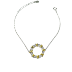 Βραχιόλι zirconia wreath από ασήμι 925°