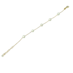 Βραχιόλι pearls gold ασημένιο 925°