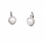 Σκουλαρίκια κρικάκια pearl romance από ασήμι 925°