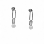 Σκουλαρίκια Newyorker pearls από ασήμι 925°