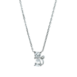 Κολιέ ασήμι bowcat με πέτρες ζιργκόν από ασήμι 925°