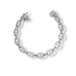 Βραχιόλι Maille Marine με λευκά ζιργκόν από ασήμι 925°