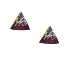 Σκουλαρίκια radiant triangles από ασήμι 925°