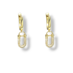 Σκουλαρίκια Paloma gold hoops κρίκοι ασήμι 925°