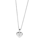 Κολιέ heart locket επιχρυσωμένο με ανοιγόμενη καρδιά από ασήμι 925°