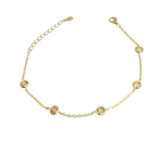 Βραχιόλι saumon Bright με πέτρες από επιχρυσωμένο ασήμι 925°