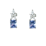 Σκουλαρίκια forever purple από ασήμι 925°