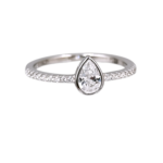 Δαχτυλίδι Drop brilliance από ασήμι 925°