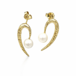 Σκουλαρίκια Ivy pearls από ασήμι 925°