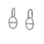 Σκουλαρίκια blogger κρεμαστά με ζιργκόν από ασήμι 925°