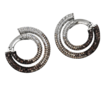 Σκουλαρίκια Sun rays από ασήμι 925° με ζιργκόν