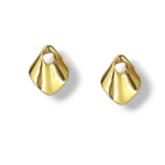 Σκουλαρίκια Draped gold  από ασήμι 925°