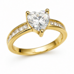 Δαχτυλίδι Love glam από επιχρυσωμένο ασήμι 925°