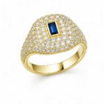 Δαχτυλίδι BLUE cheirosa chevalier από ασήμι 925°
