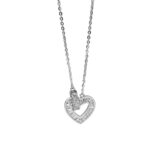 Κολιέ glam heart από ασήμι 925°