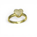 Δαχτυλίδι Love Gold spell από ασήμι 925°