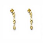 Σκουλαρίκια gold tiny drops από ασήμι 925°