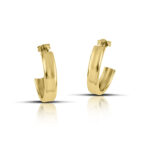 Σκουλαρίκια Erika gold hoops από ασήμι 925°