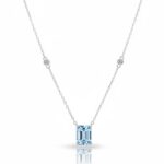 Κολιέ Everly με γαλάζιο zirconia από ασήμι 925°
