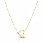 Κολιέ gold heart από ασήμι 925°
