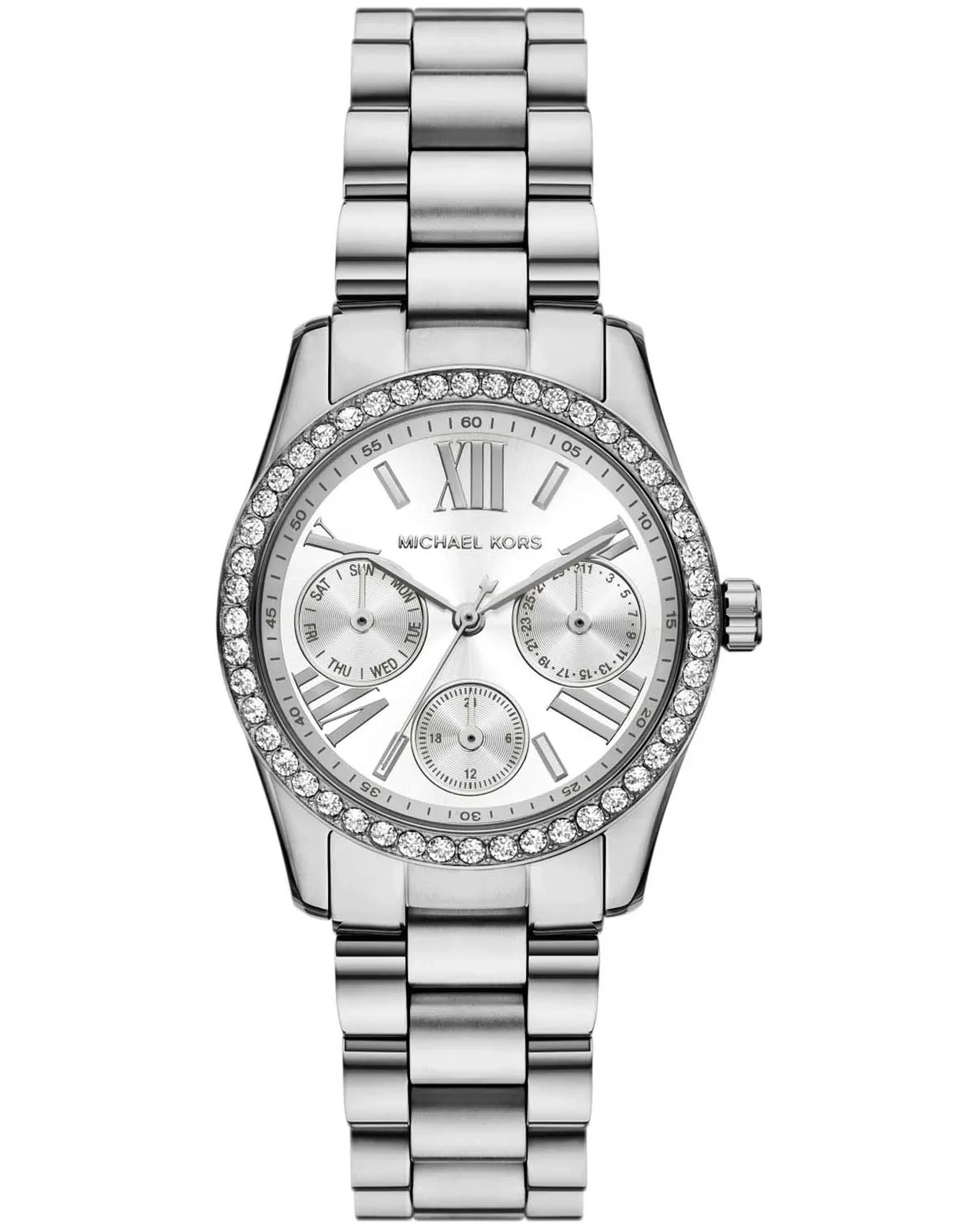 MICHAEL-KORS-MK4979_1 Michael Kors Crystals Silver Stainless Steel Bracelet Γυναικείο MK4979 - Image 1