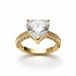 Δαχτυλίδι Love glam από επιχρυσωμένο ασήμι 925°