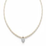 Κολιέ heart pearl από ασήμι 925°