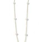Κολιέ gold pearls 925°
