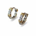 Σκουλαρίκια mini Freed hoops από ασήμι 925°