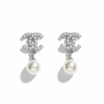 Σκουλαρίκια cc pearl από ασήμι 925°