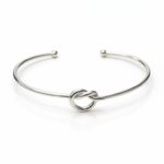 Βραχιόλι γυναικείο infinity knot χειροπέδα bangle από ασήμι 925°