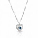 Κολιέ eye heart από ασήμι 925°